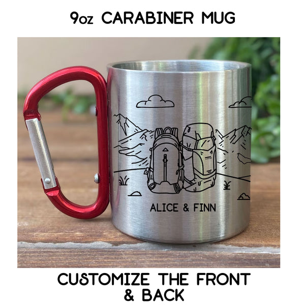 Backpacking Carabiner Mug