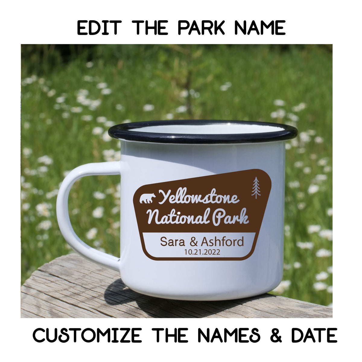 National Park Mug Featuring Sign