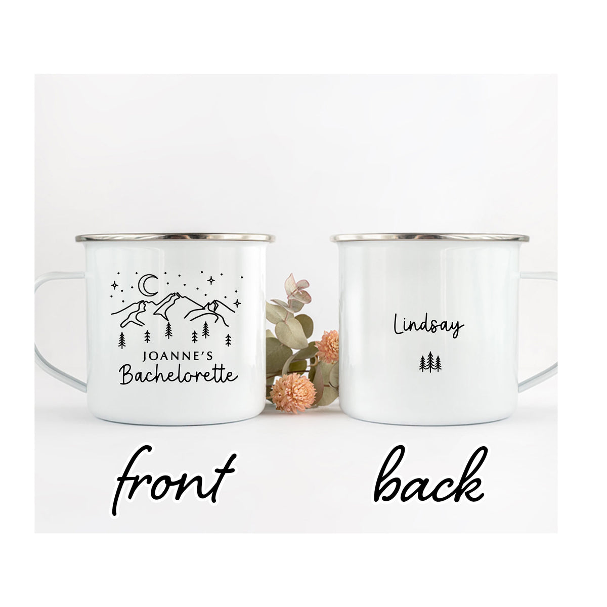 Bachelorette Party Mug with Mountains and Stars